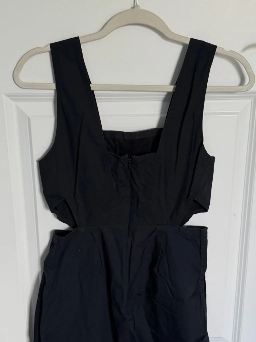 Madewell Black Midi Dress with Side Cutout - Picture 6 of 10